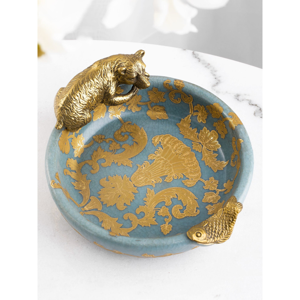 Пепельница фарфоровая Bear