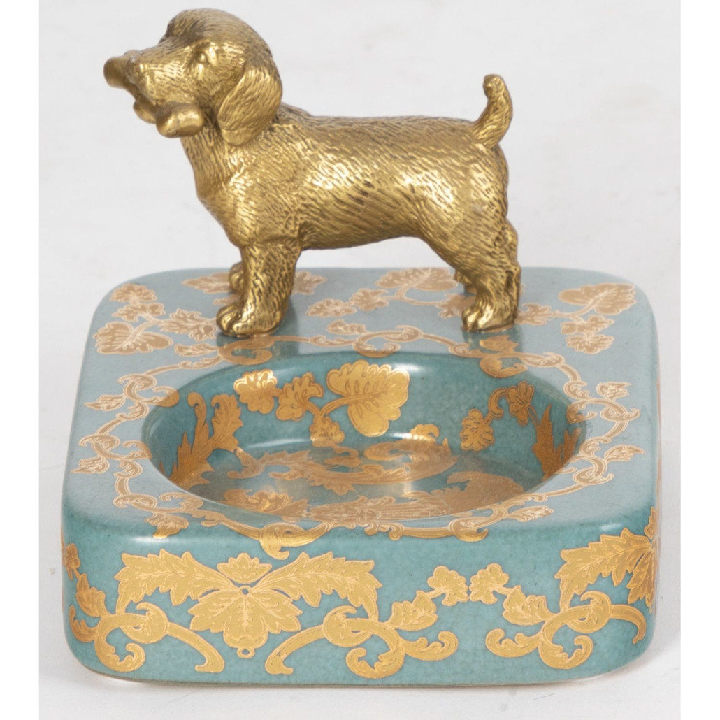 Пепельница фарфоровая Dog