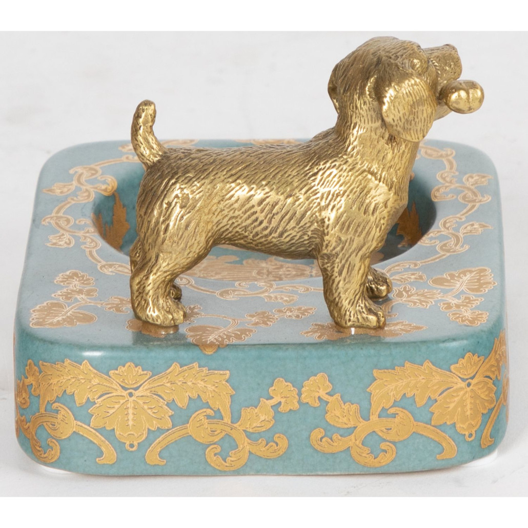 Пепельница фарфоровая Dog