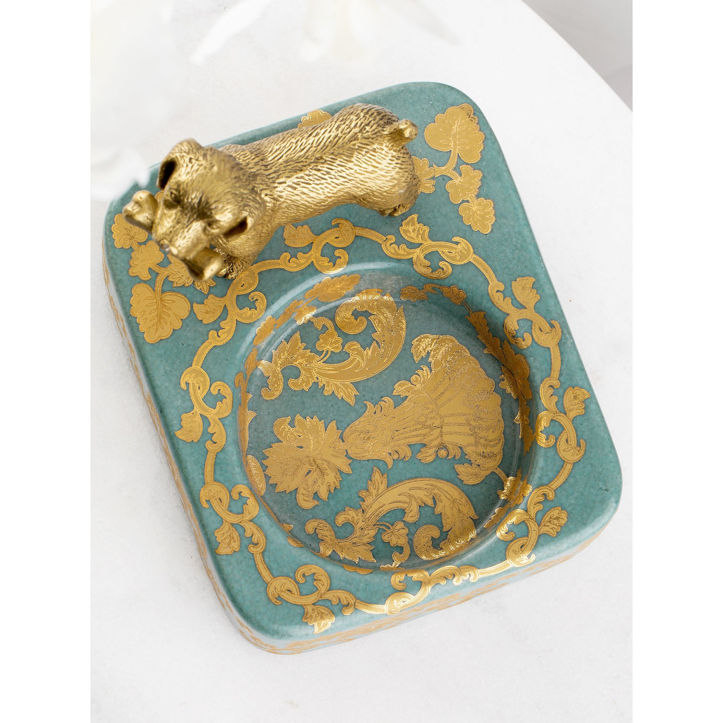 Пепельница фарфоровая Dog