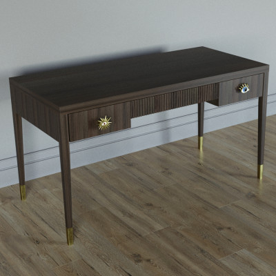 Письменный стол Elsa Dreams Walnut Шпон дерево с двумя ящиками