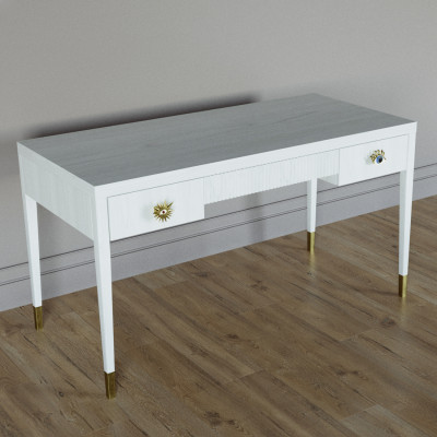 Письменный стол Elsa Dreams White Шпон дерево с двумя ящиками