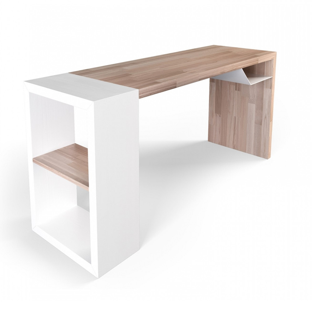 Письменный стол прямоугольный с полочкой под столешницей EcoComb