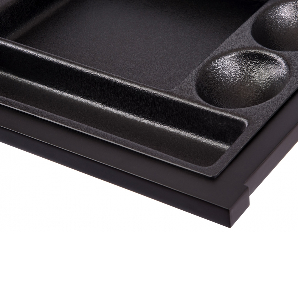 Письменный стол с 2-мя чёрными выдвижными ящиками и нишей с цветными разделителями Ballan