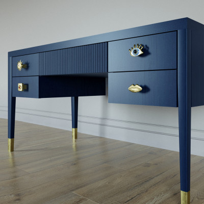 Письменный стол с 4-мя ящиками Elsa Dreams Blue