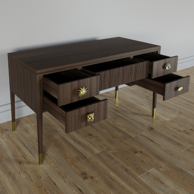 Письменный стол с 4-мя ящиками Elsa Dreams Walnut