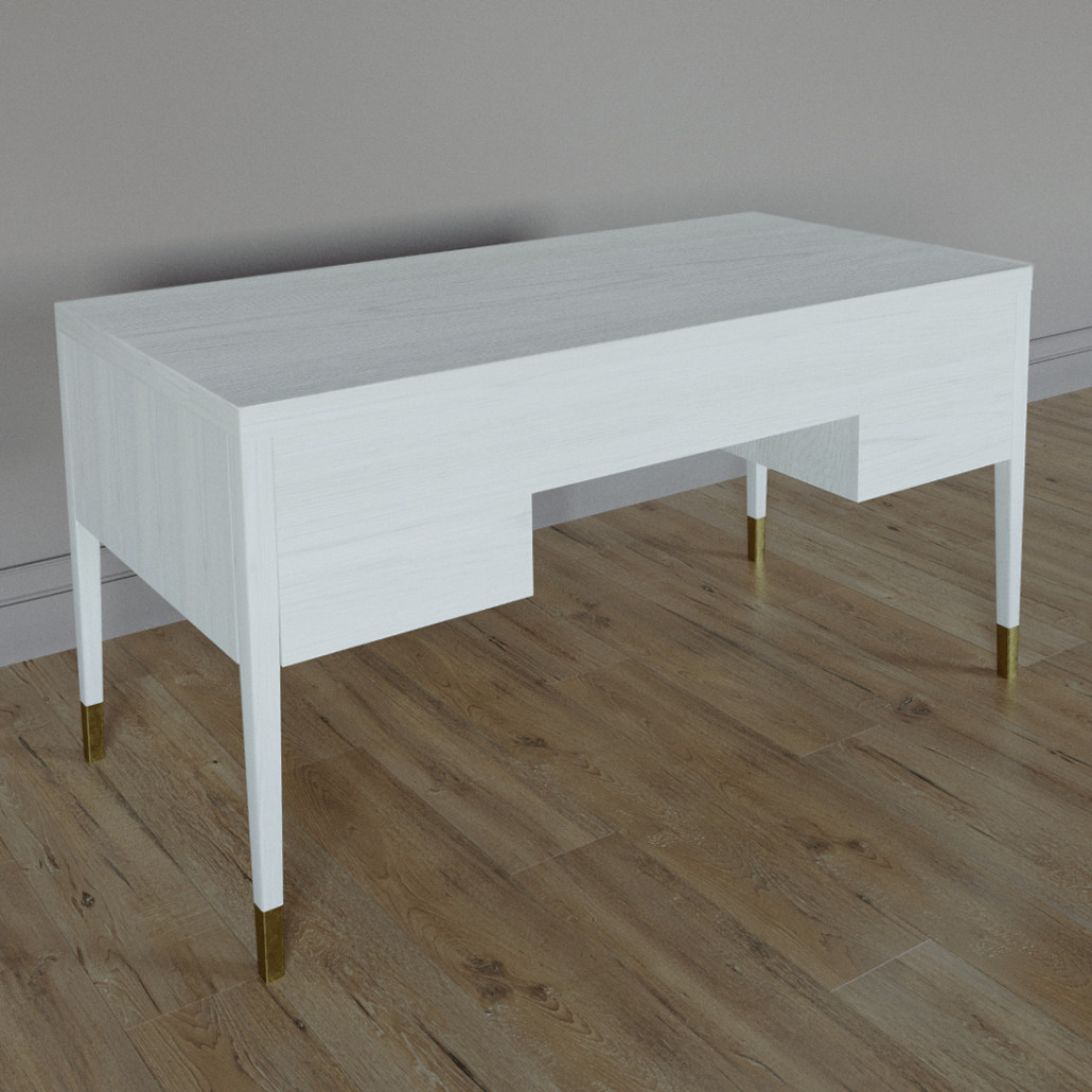 Письменный стол с 4-мя ящиками Elsa Dreams White