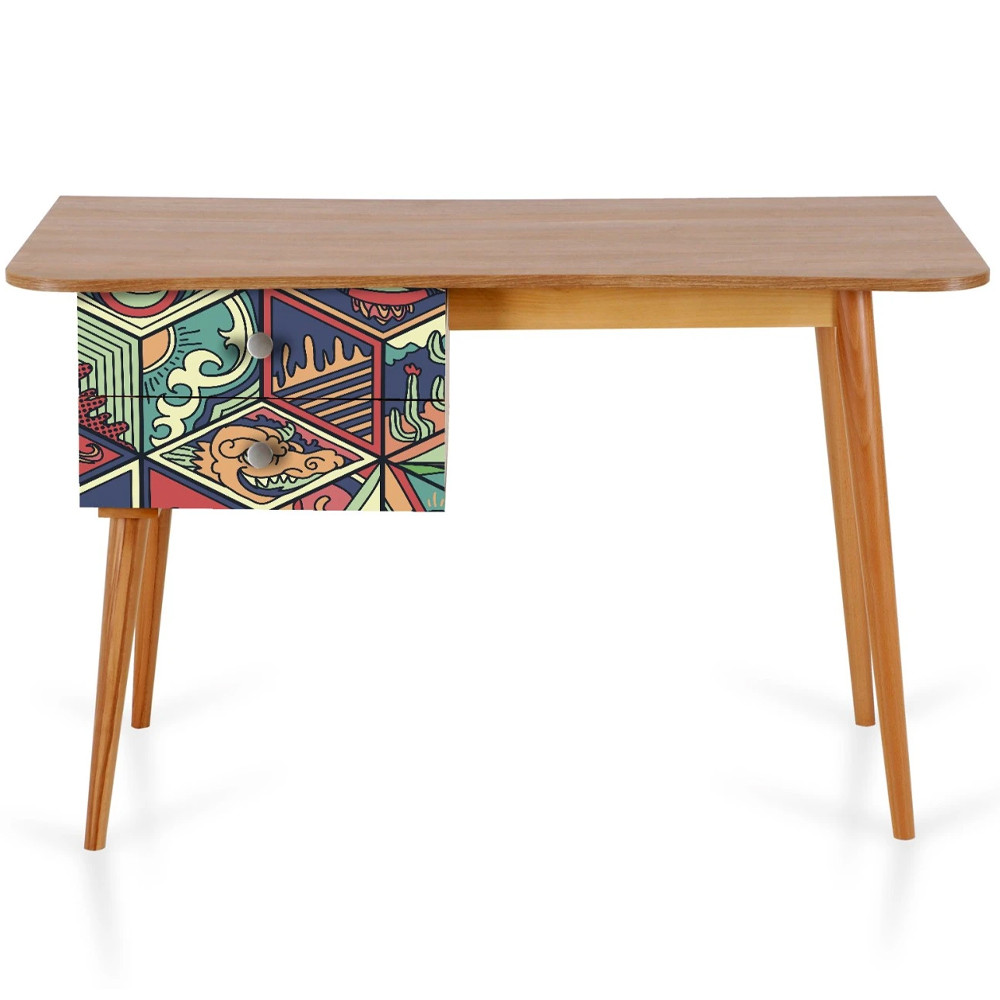 Письменный стол с принтом на ящиках Elise Desk