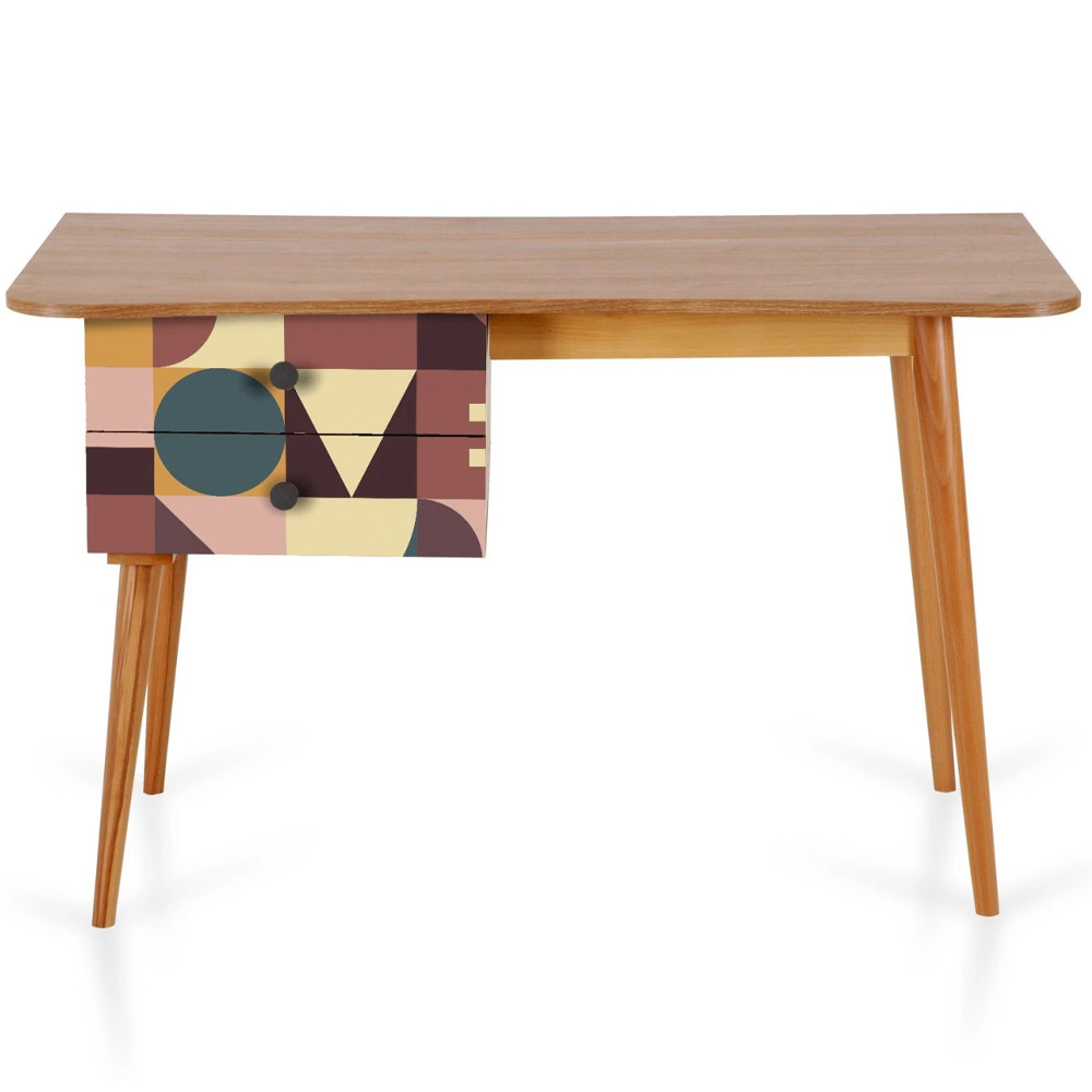 Письменный стол с принтом на ящиках Elise Desk