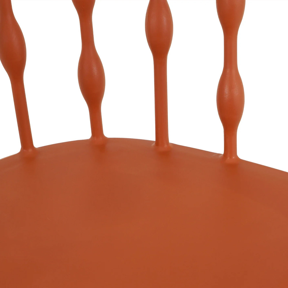 Пластиковый стул на ножках из массива бука Ferret Spiral Brown