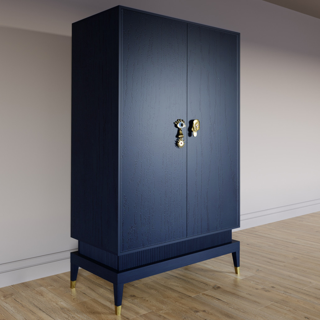 Платяной шкаф Elsa Dreams Blue с 2-мя фасадами