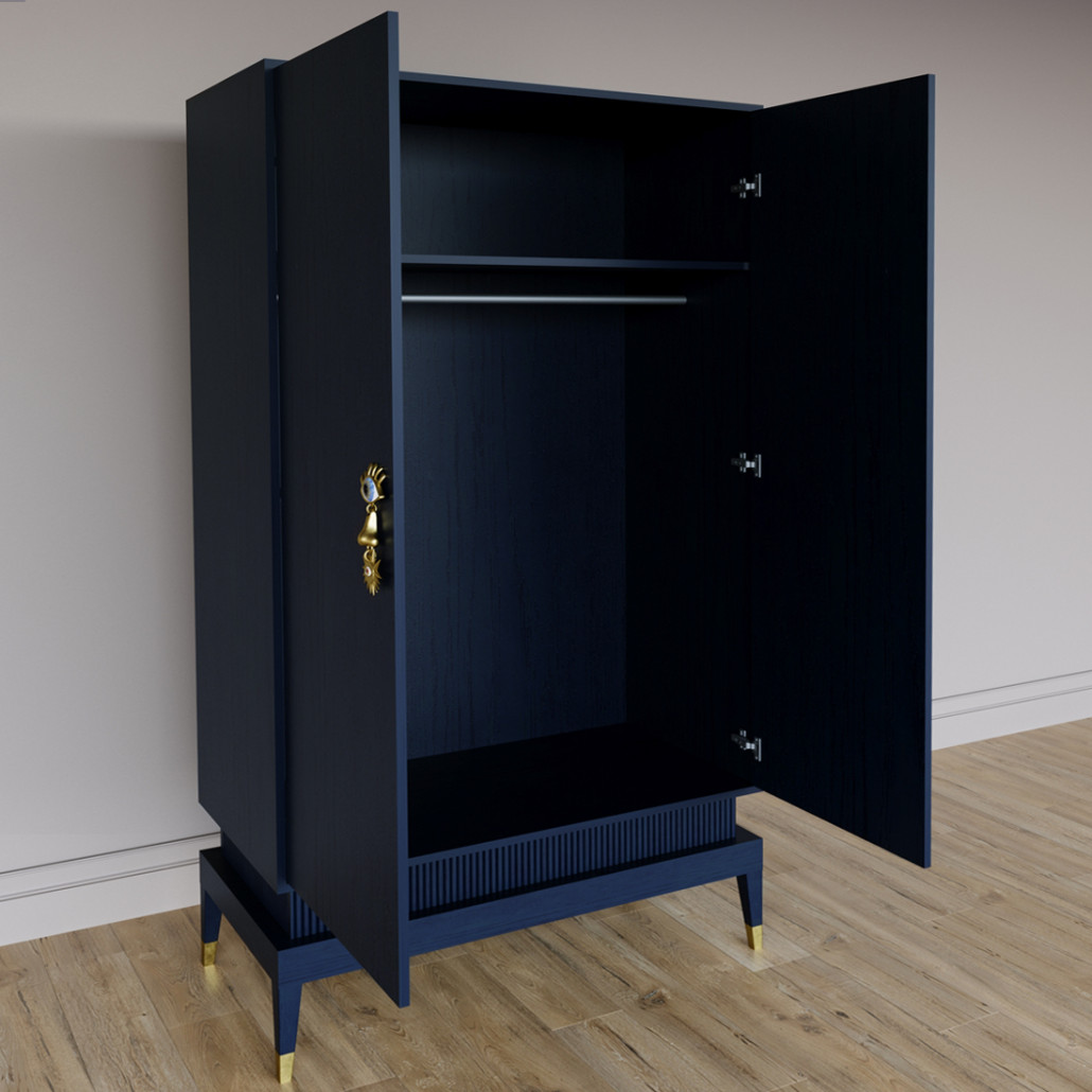 Платяной шкаф Elsa Dreams Blue с 2-мя фасадами