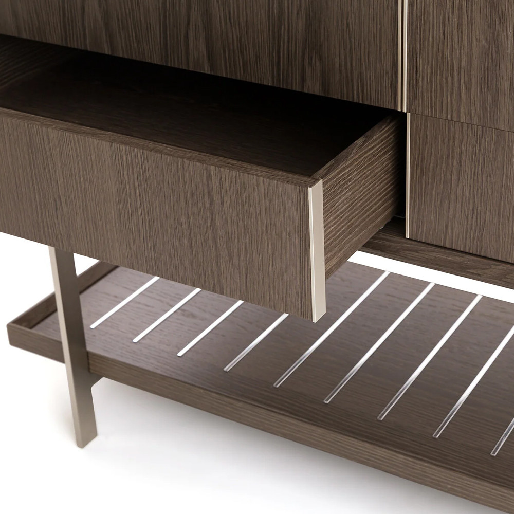 Платяной шкаф из серого дуба Sawada Gray Oak Wardrobe