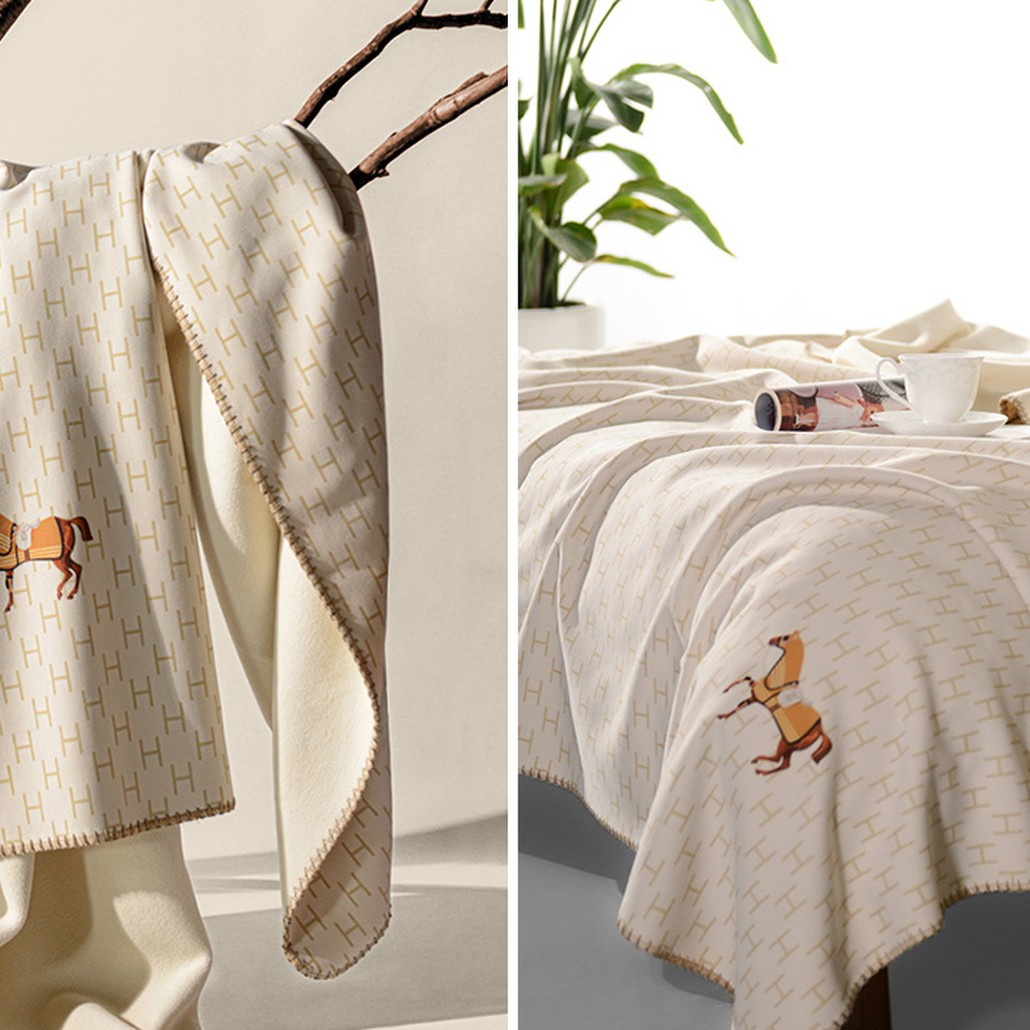 Плед Hermes Pattern Horse Plaid