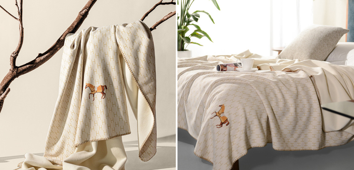 Плед Hermes Pattern Horse Plaid