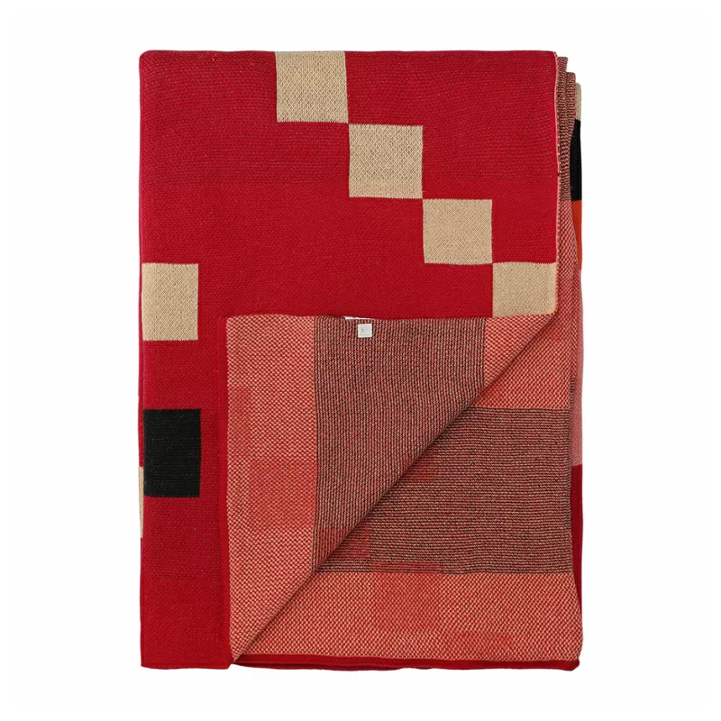 Плед хлопковый по мотивам башкирских орнаментов Ural and Siberian Patterns