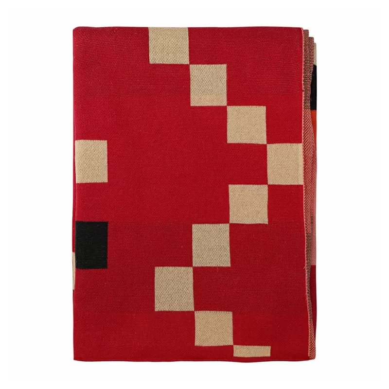 Плед хлопковый по мотивам башкирских орнаментов Ural and Siberian Patterns