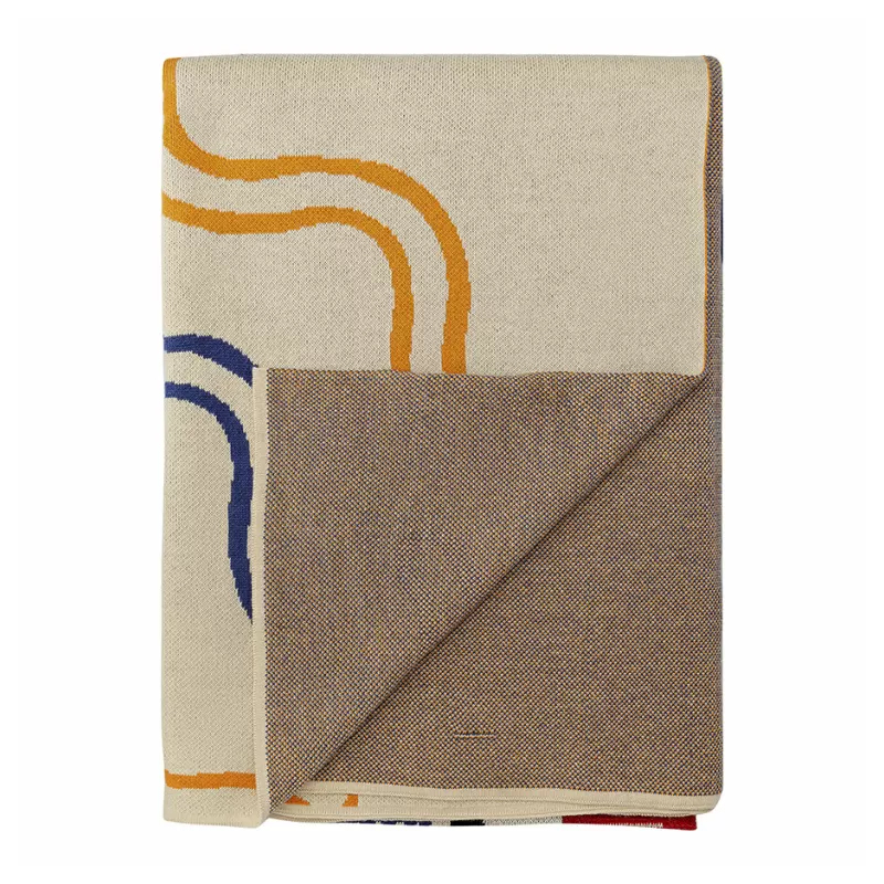 Плед хлопковый по мотивам эвенских орнаментов Ural and Siberian Patterns