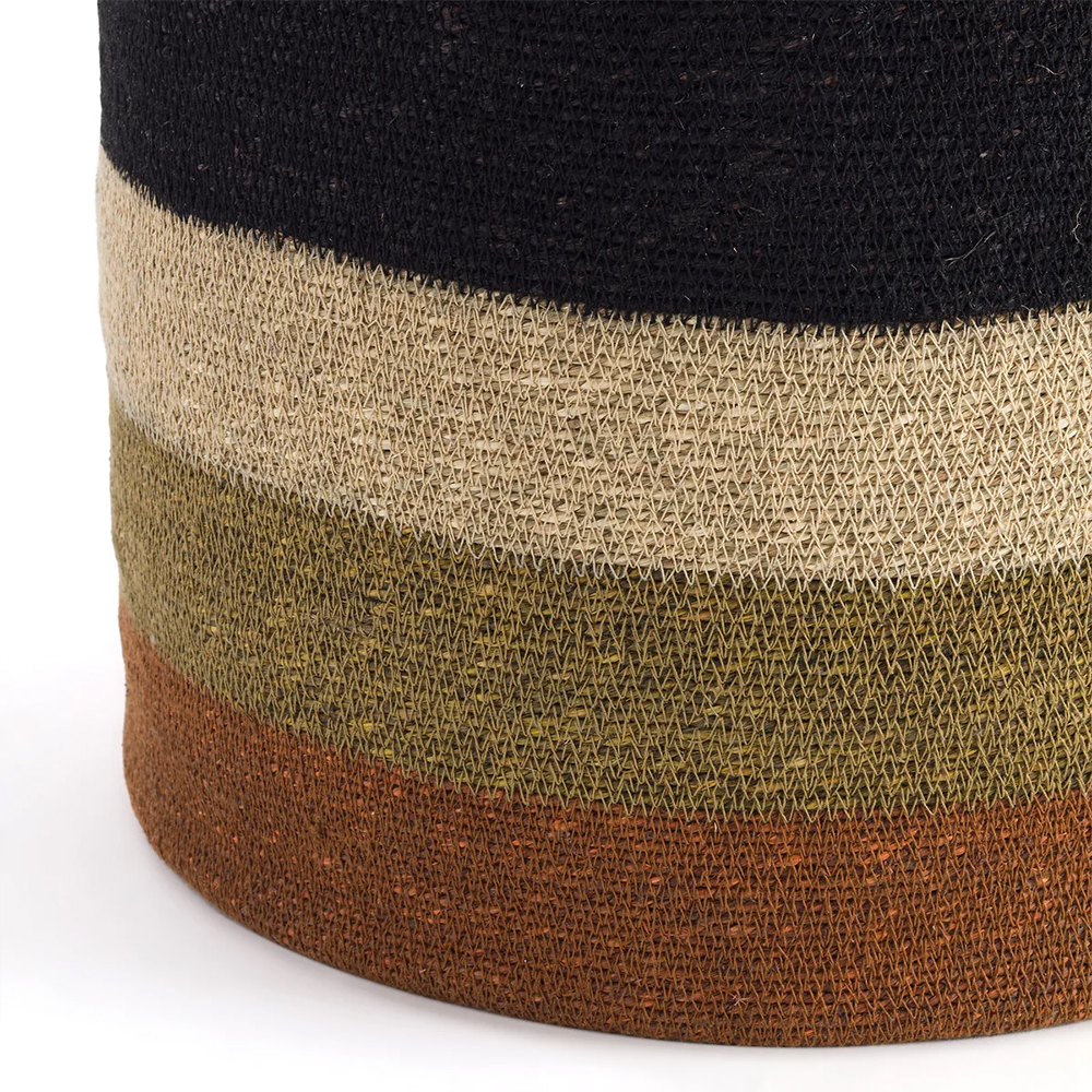 Плетеная корзина в полоску Iweala Wicker Basket