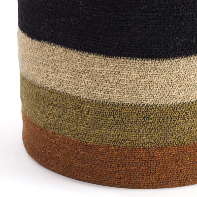 Плетеная корзина в полоску Iweala Wicker Basket