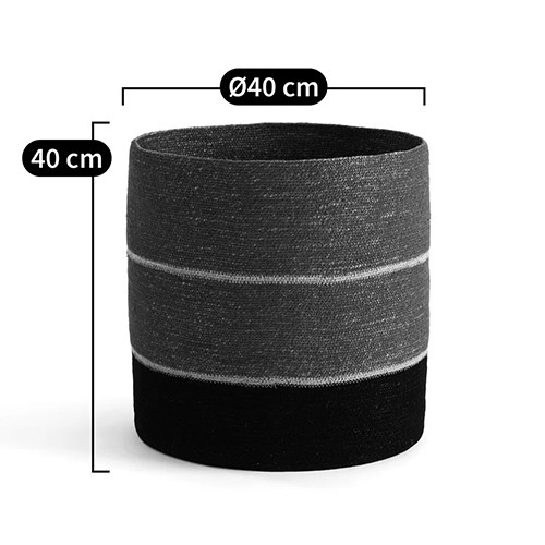 Плетеная корзина в полоску Iweala Wicker Basket