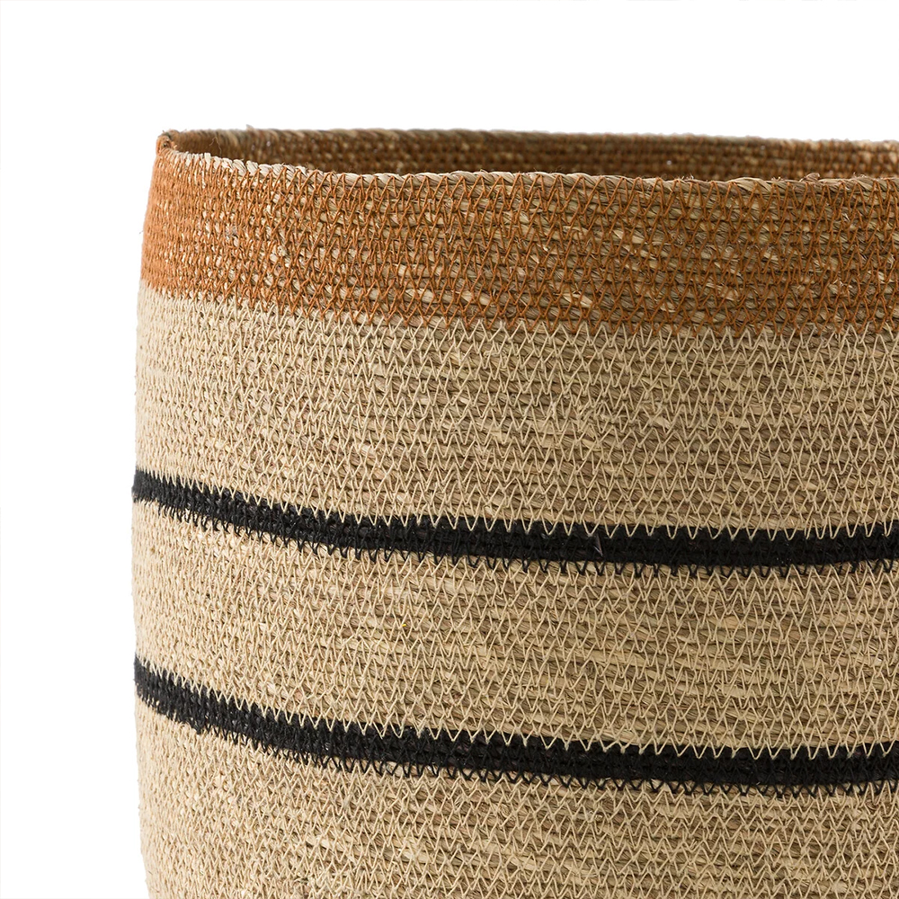 Плетеная корзина в полоску Okiro Wicker Basket