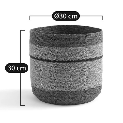 Плетеная корзина в полоску Okiro Wicker Basket