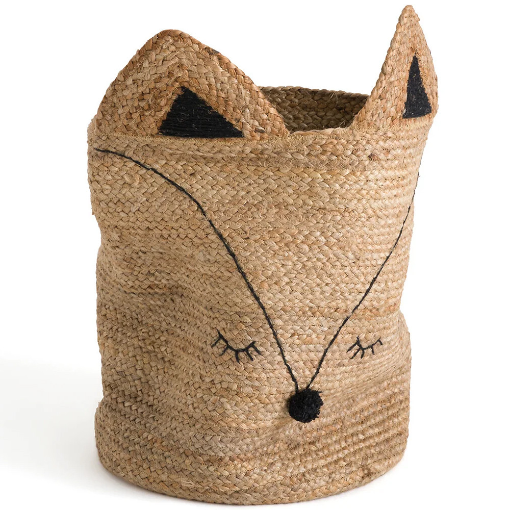 Плетеная корзина для детской в виде лисы Foxy Wicker Basket