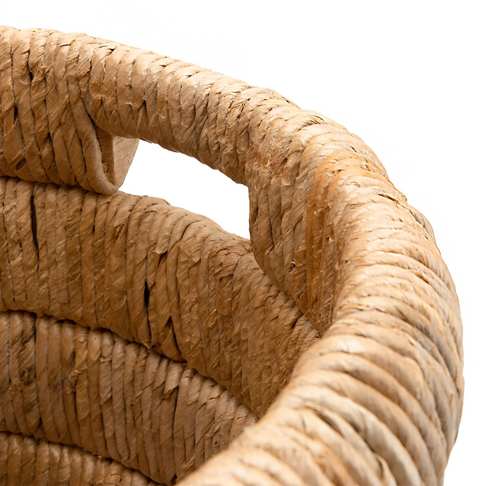 Плетеная корзина с крышкой из плетеного бананового дерева Zuwena Wicker Basket