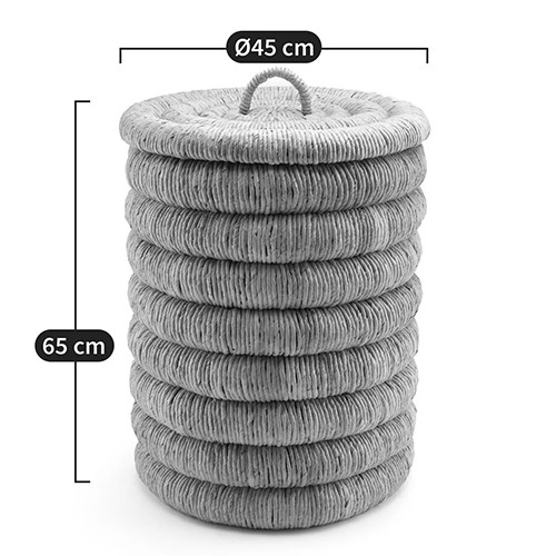 Плетеная корзина с крышкой из плетеного бананового дерева Zuwena Wicker Basket