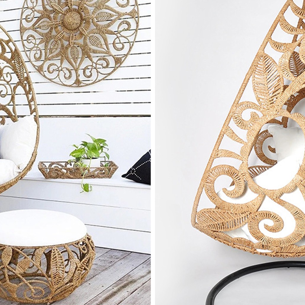 Плетеное кресло Azure Wicker Armchair