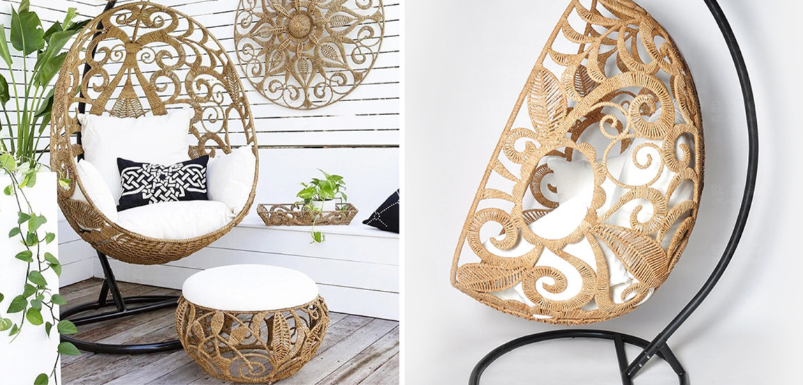 Плетеное кресло Azure Wicker Armchair