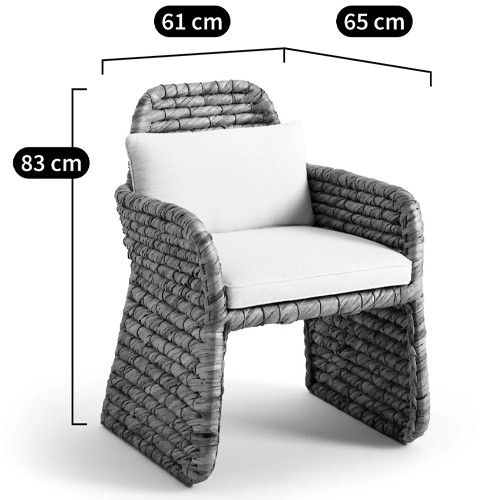 Плетеное кресло Madge Wicker Armchair