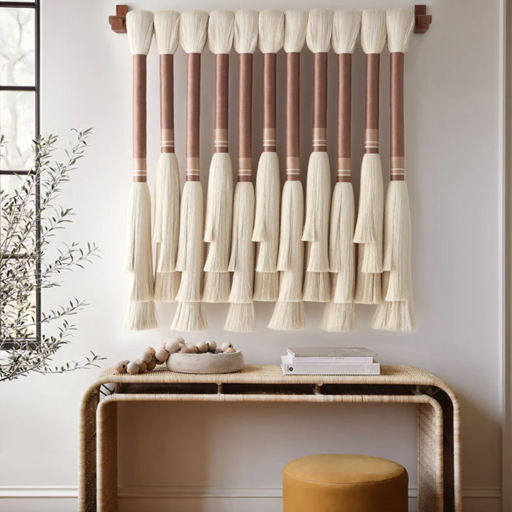 Плетеное настенное украшение с кистями Caballo Wall Hanging