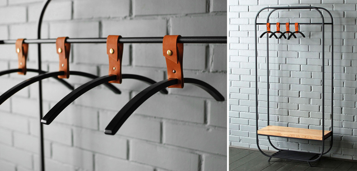 Плечики для одежды Amos Black Clothes Hanger