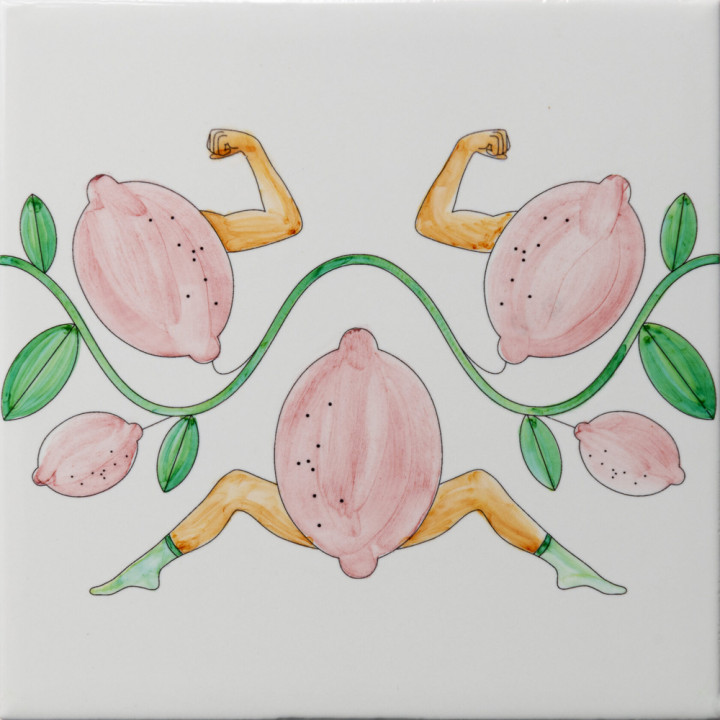 Плитка дизайнерская Сила в лимонах