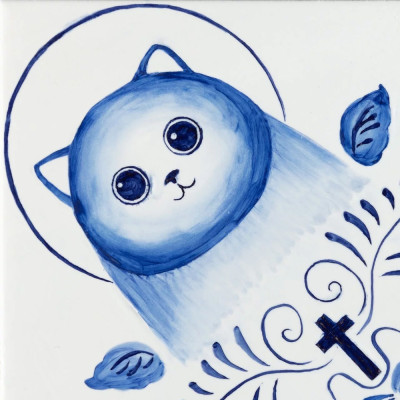 Плитка с узором Котики