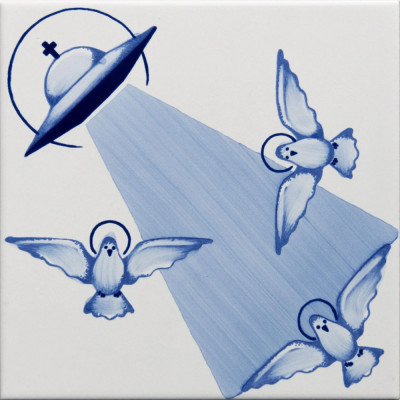 Плитка с узором НЛО