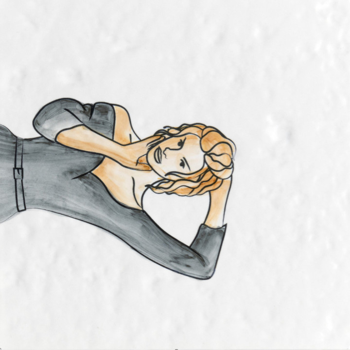 Плитка с узором Рыба Русалка