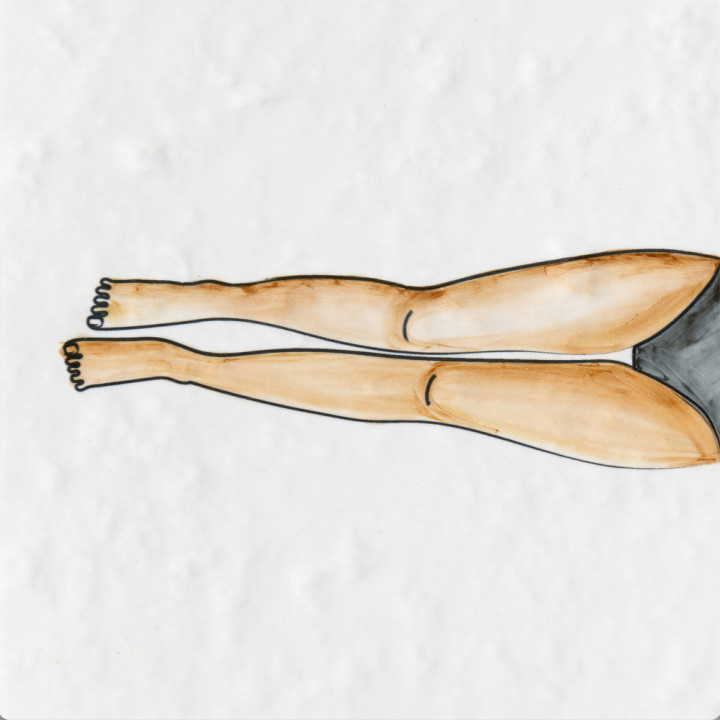 Плитка с узором Рыба Русалка