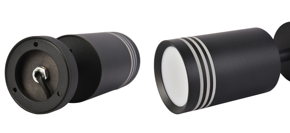 Поворотный черный спот Pointo