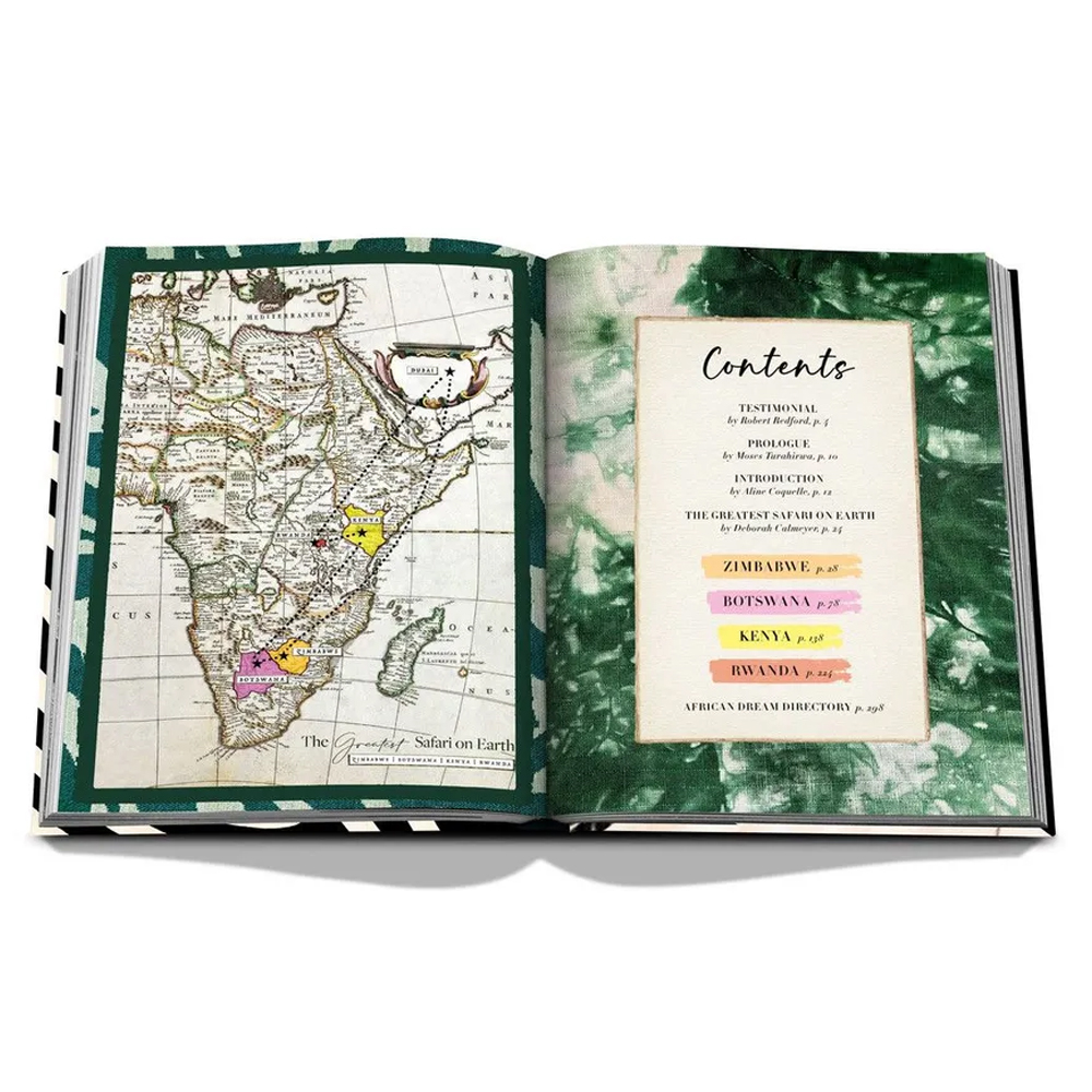 Подарочнный коллекционный фото альбом AFRICAN ADVENTURES NEW 2023 ASSOULINE HC UNBELIEVABLE ILLUSTRATIONS Safari