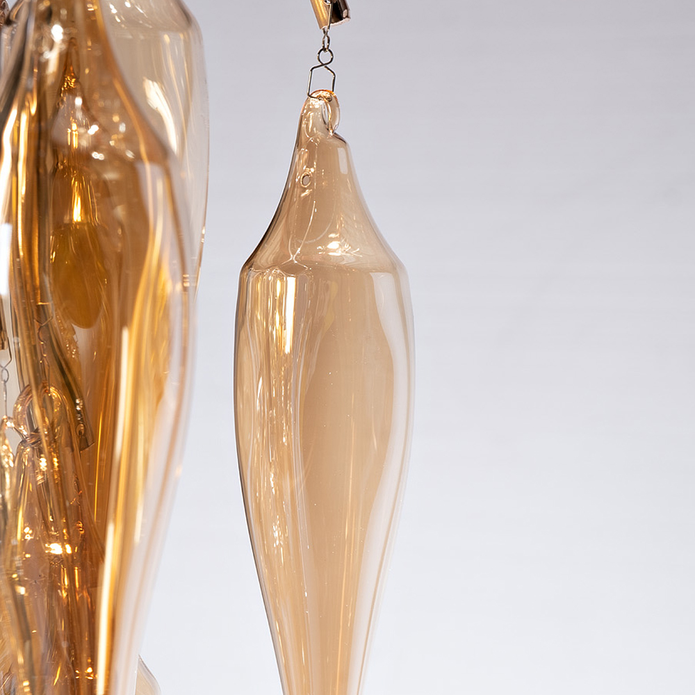 Подвесная люстра с ветвистым каркасом Sconce Caramel