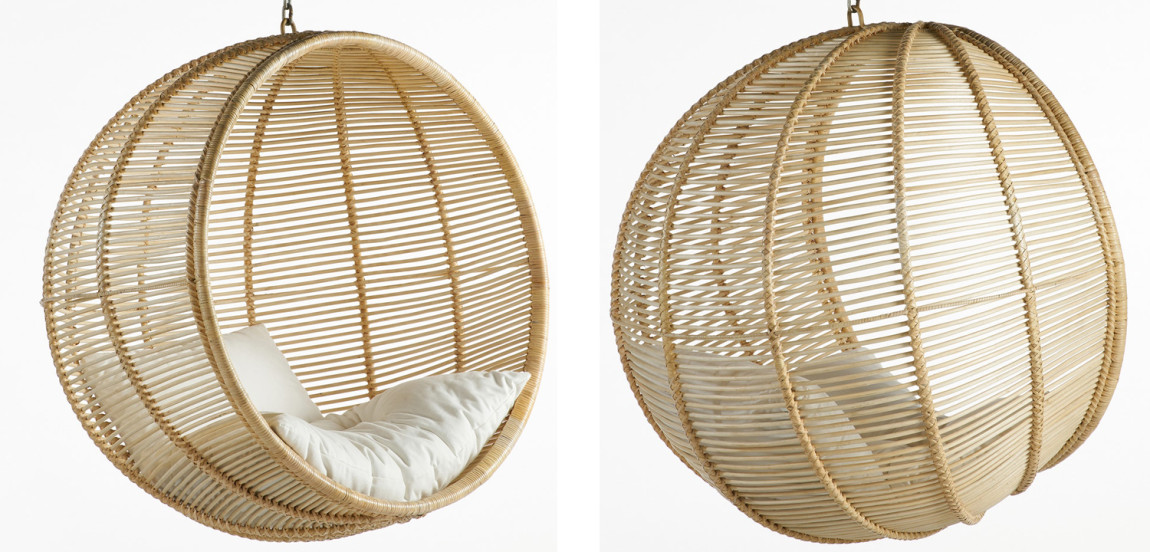 Подвесное кресло Wicker Hanging Chair
