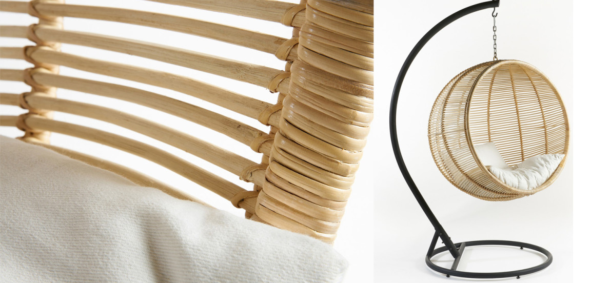 Подвесное кресло Wicker Hanging Chair