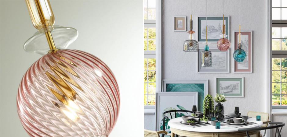 Подвесной Geometry Glass Розовый