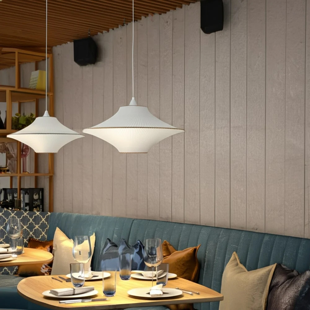 Подвесной вязаный белый светильник «Звезда Востока 01»