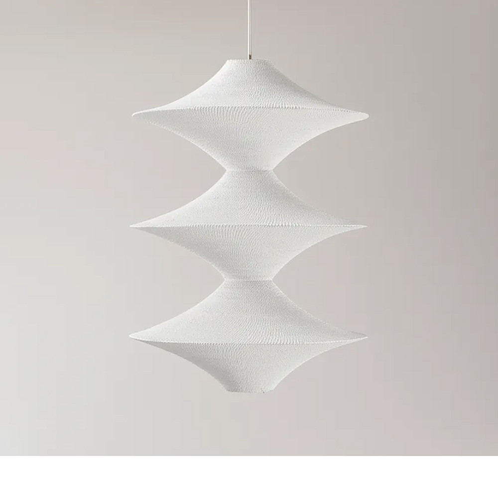 Подвесной вязаный белый светильник «Звезда Востока 03»