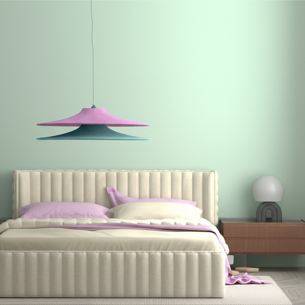 Подвесной вязаный светильник в двухцветном исполнении «Двойной Токио»