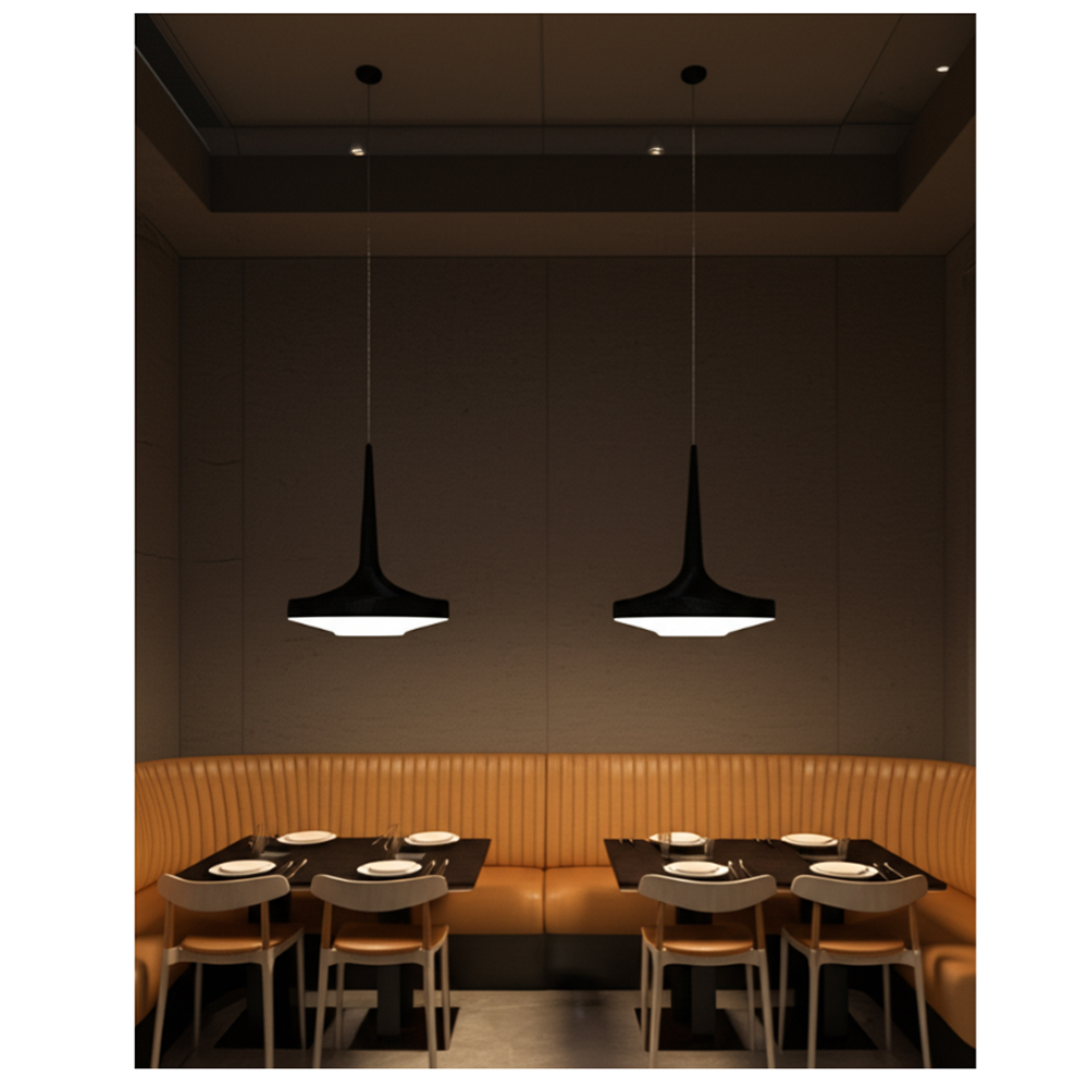 Подвесной вязаный черный светильник «Лампа Марракеша»